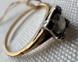 14K Gold with Diamond Ring