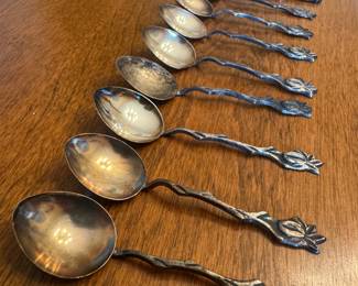 900 Silver Colombian Spoons (12 total - 88gms)