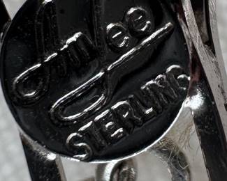 Am Lee Sterling Silver Filgree Y-Drop Lavalier Necklace