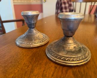 Weighted Sterling Silver Candlesticks