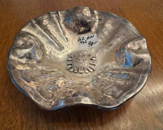 Sterling Silver Peruvian Ashtray (62 gms)
