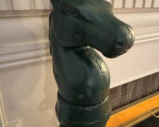 Vintage Cast Iron Horse Head Hitching Posts (pair)