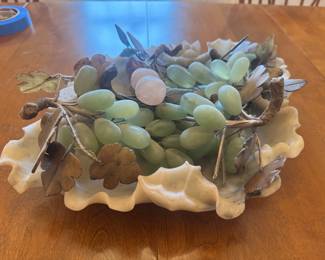 Vintage Jadeite Grapevines with Leaf Platter