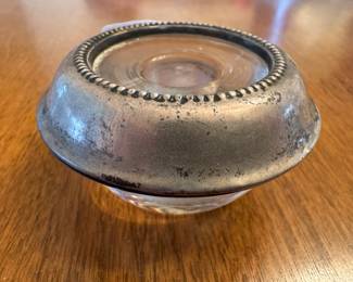 Sterling Silver Rimmed Candleholder