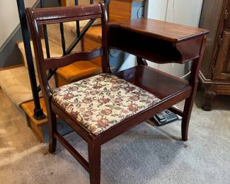 Vintage Gossip Bench / Telephone Table