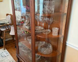 large antique display cabinet 