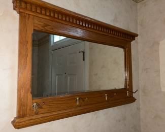Oak mirror $50 