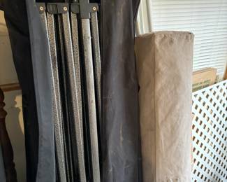 two seperate outdoor event tents