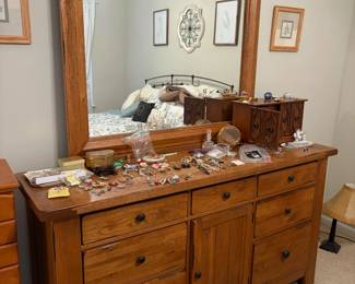Matching dresser with mirror $250 