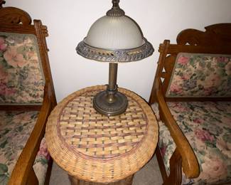 wicker table $55