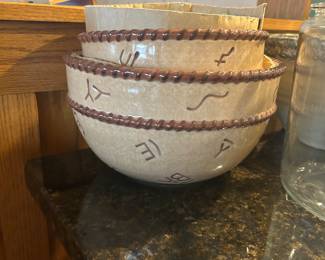 Montana lufestyle branded mixing bowls