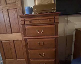 Four piece matching bedroom set 