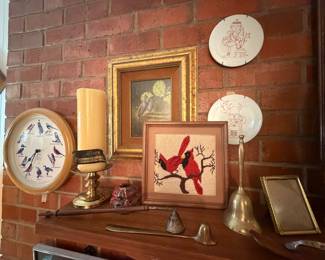 Vintage candle snuffers, brass bell