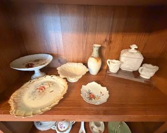 Westmoreland Milk Glass, Various china and dishware