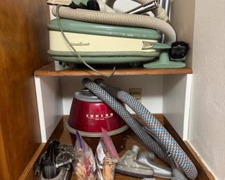 Electrolux Automatic Model G canister vacuum cleaner, Eureka Roto-Matic Canister Vacuum Cleaner 