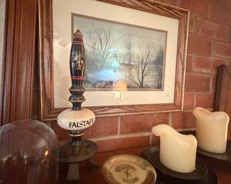 Falstaff beer tap handle