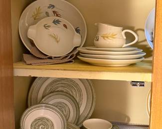 Franciscan Earthenware dishes, "Autumn Leaves" pattern, Max Schonfeld El Verde Casual Ironstone Dinnerware