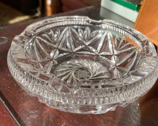 Pinwheel Crystal Ashtray