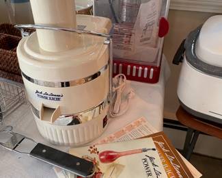Vintage (but new in box) Jack LaLane's juicer and popcorn maker