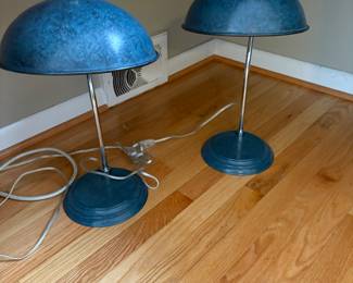 matched set of goose-neck lamps
