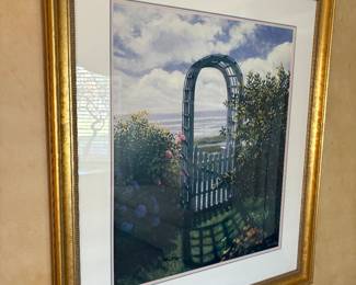 Framed lithograph - signed/numbered
