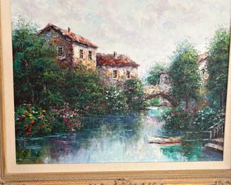 Oil painting on canvas - by Theo Raucher