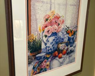 Framed lithograph - signed/numbered