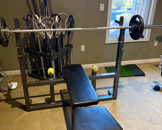 Bench Press with bar/weights