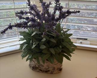 faux lavender planter - 2 available