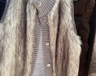 Faux fur vest