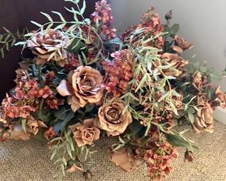 Faux floral arrangement