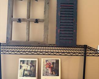 Note boards and black storage rack
