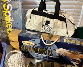 Games:  Horseshoes, Spikeball and Bocce ball