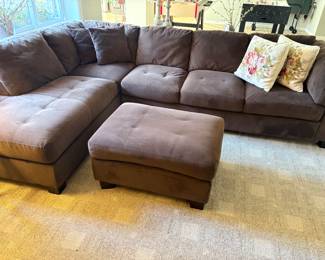 Sectional with ottoman