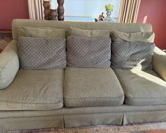 3-cushion couch with tall back and deep seating