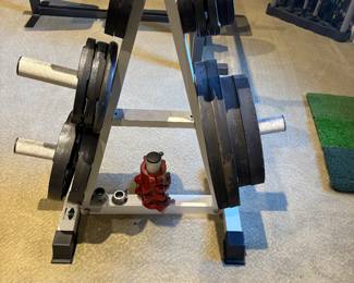Weight rack and weights