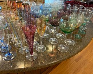 Colored glassware