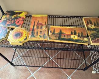 Storage rack and itallian tiles