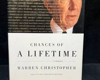 Chances of a Lifetime A Memoir by Warren Christopher