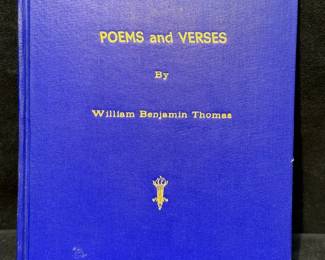 1938 POEMS and VERSES by William Benjamin Thomas