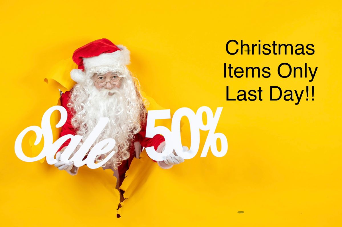 Christmas Items All 50%off TODAY!!