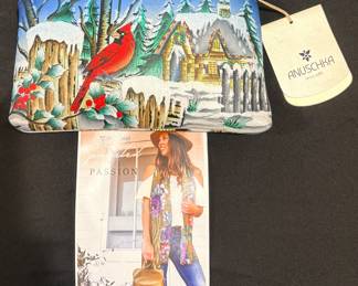 Anuschka new painted Christmas purse