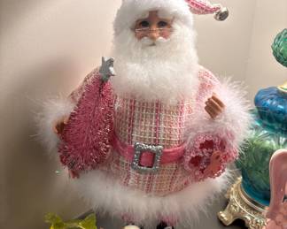 Breast cancer awareness santa