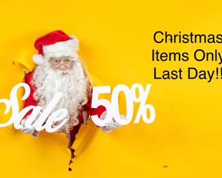 Christmas Items All 50%off TODAY!!