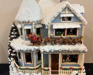 Thomas Kincade large lighted house