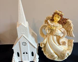 Lighted musical church