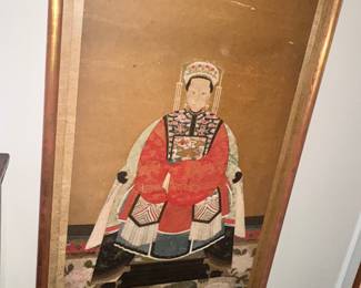 PAIR of these fabulous Chinese Ancestor portraits, Qing Dynasty