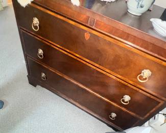 Empire style chest of drawers w / Lion head drawer pulls