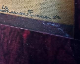 Fish pix signed oil painting I think