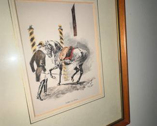 Hand colored engraving with name on bottom